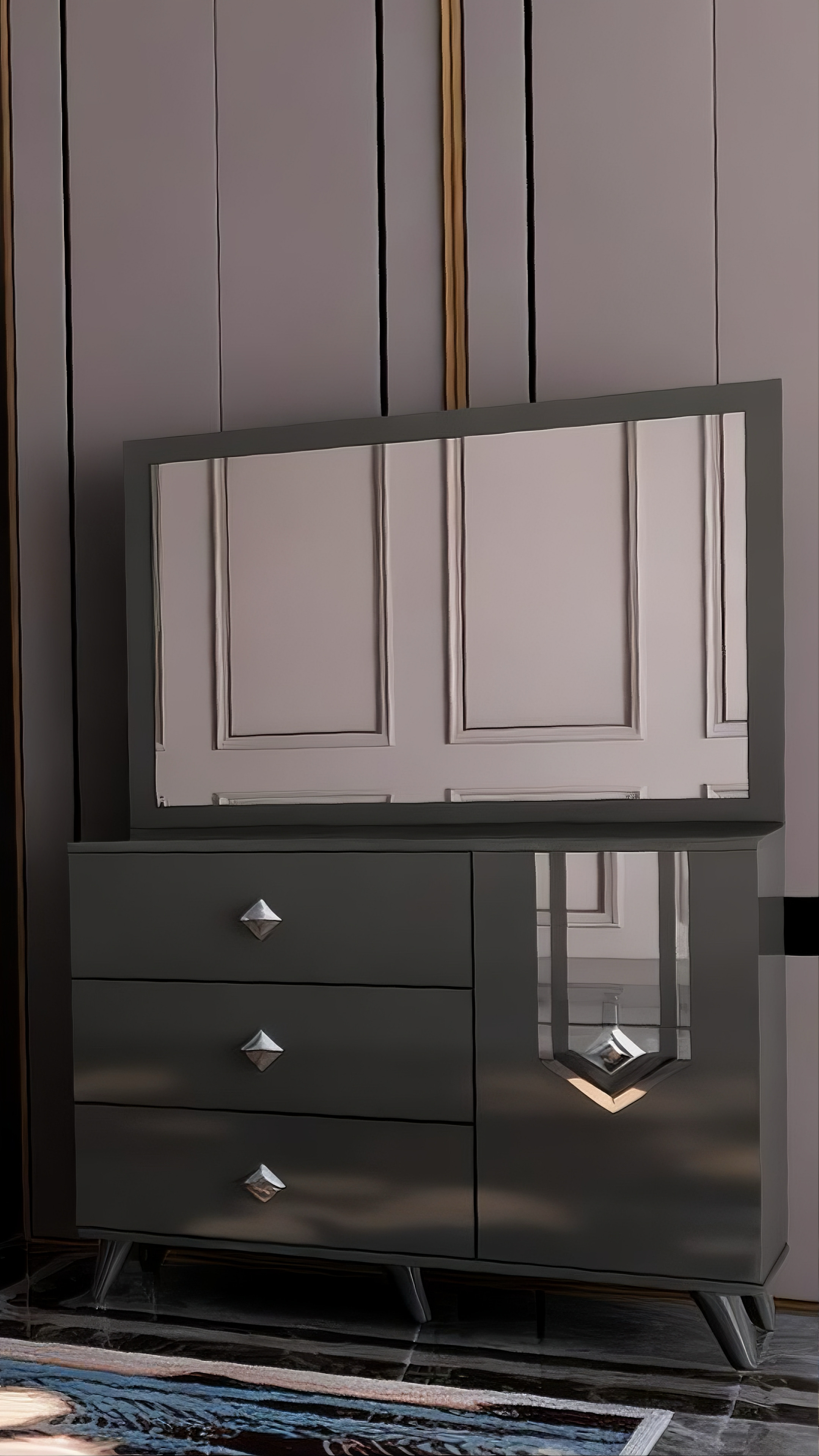 Dark grey model
